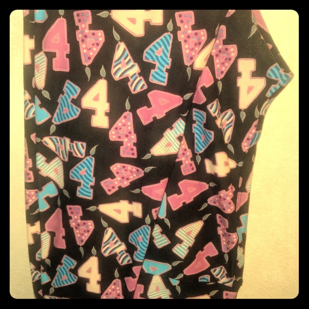 Lularoe TC leggings fun 4th birthday